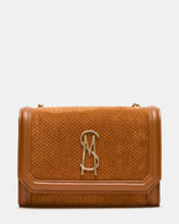 LARISA WOVEN BAG TOBACCO