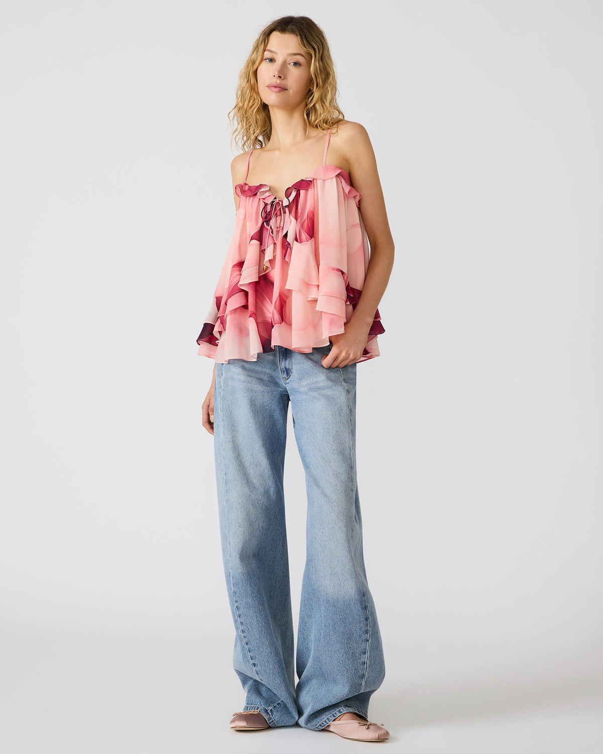 RHIANON TOP CORAL CLOUD