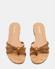 CALISSI STONE CHESTNUT SUEDE