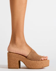 TRIPPY COGNAC RAFFIA