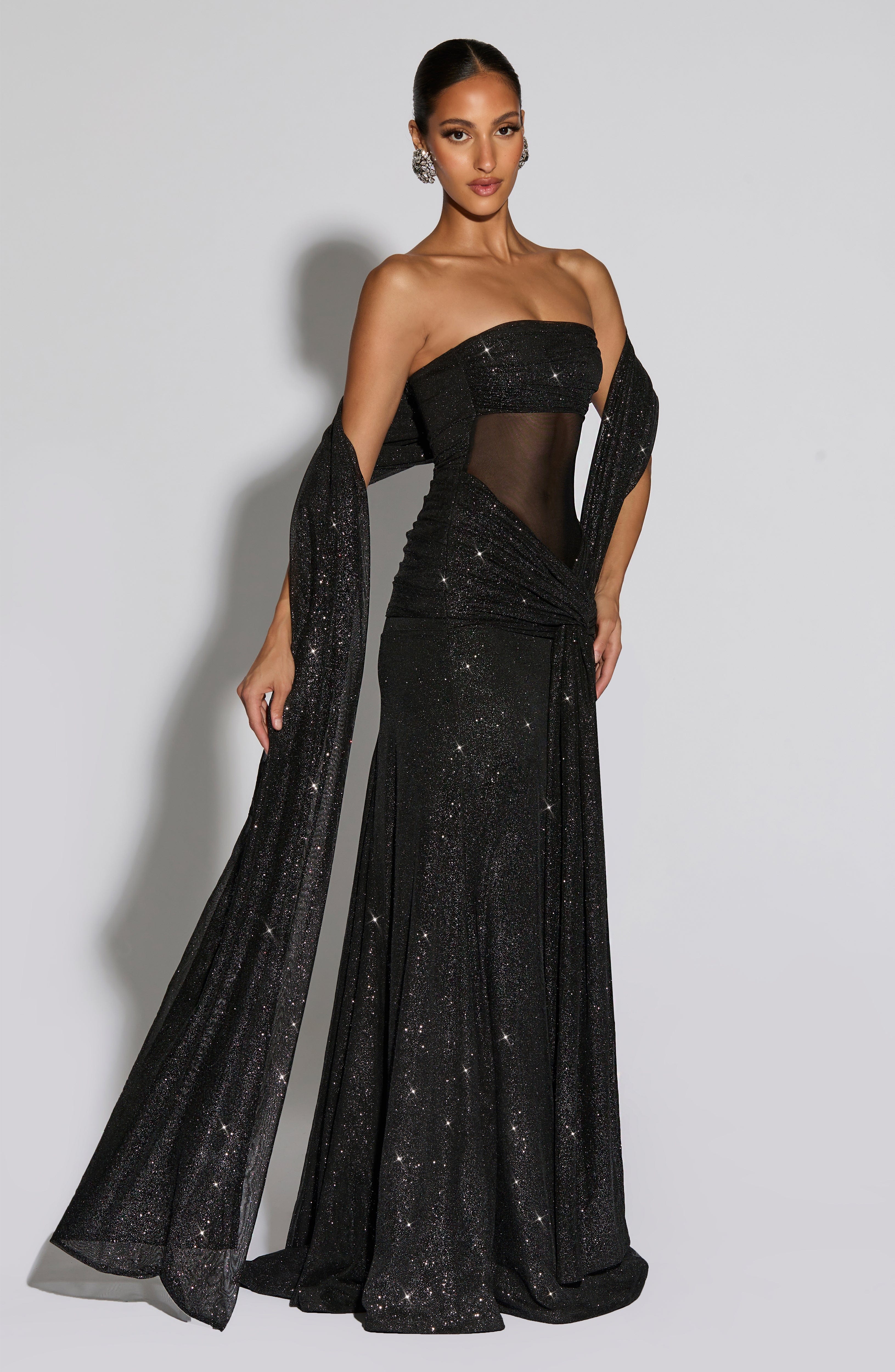 Agnes Shawl - Black Sparkle